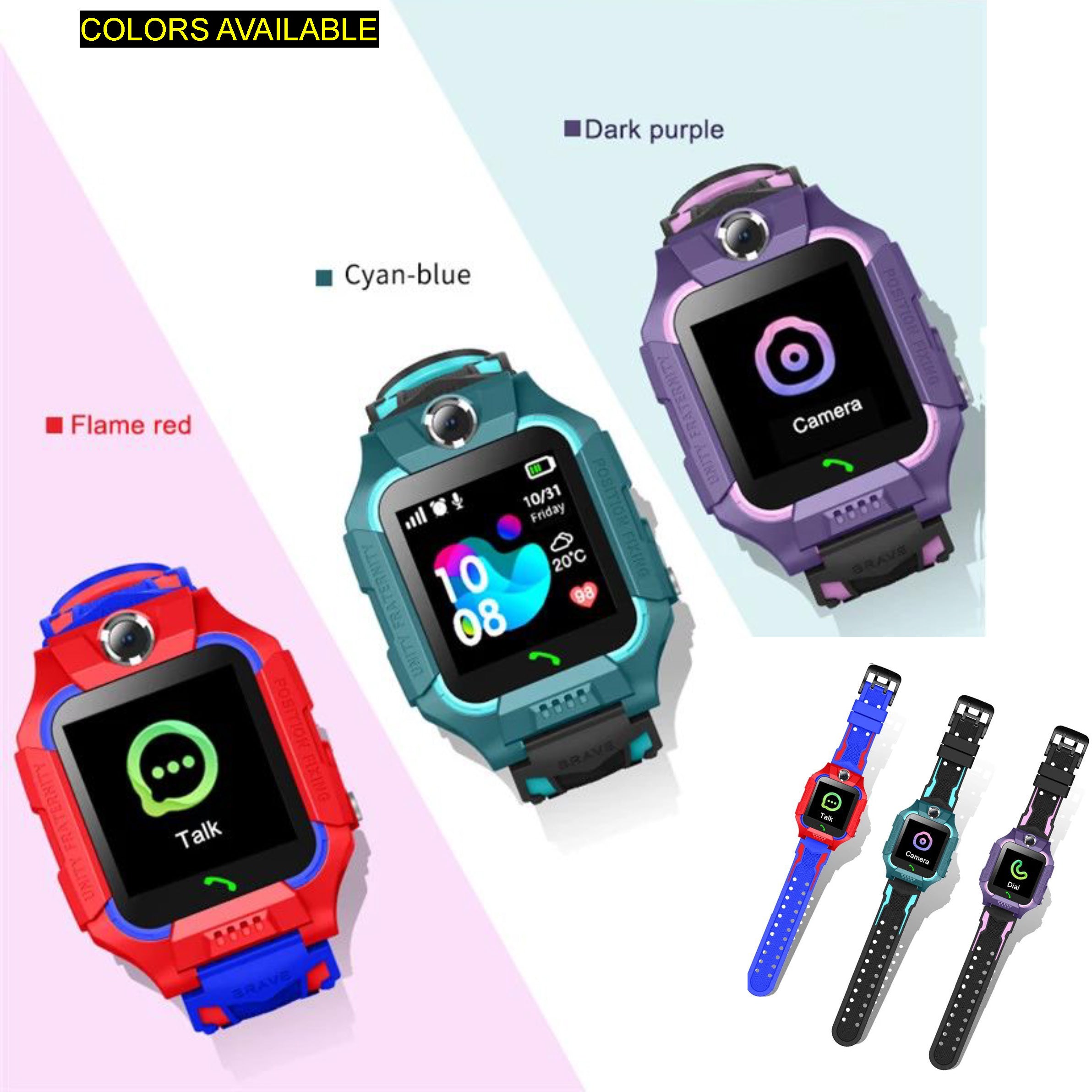 Kids Smart Watch, Phone & Location Tracker Active with No Contract