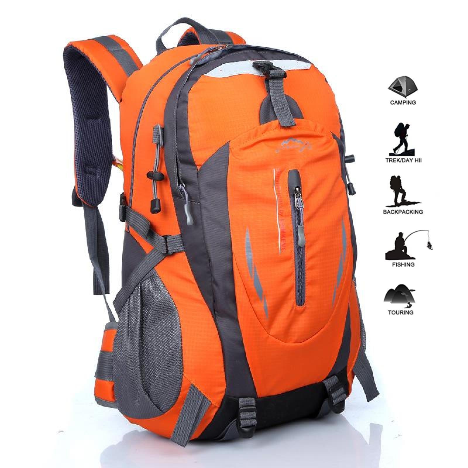 40L Waterproof Lightweight Backpack for Outdoors Traveling, Walking, Mountain Hiking, Camping, Trekking Backpack Bag