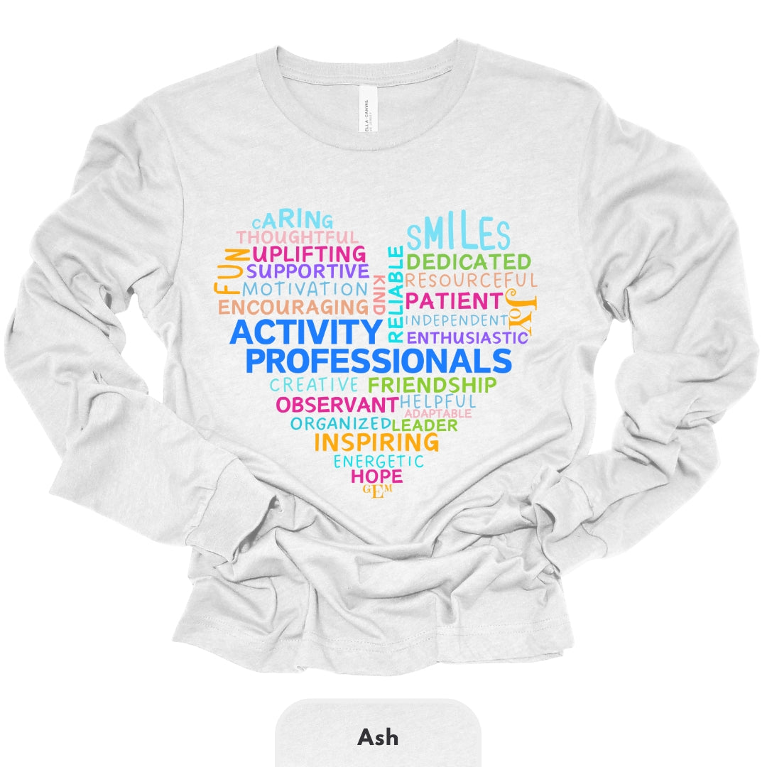 Long Shirt | Activity Professionals Traits in Heart Shape