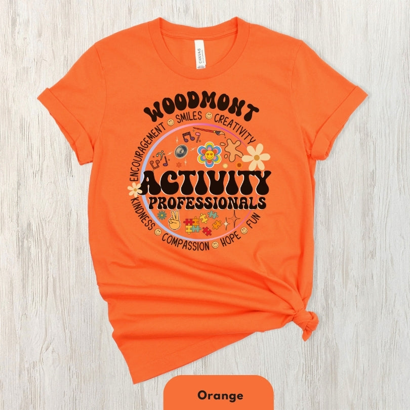 (Company Name e.g. Woodmont) Activity Professionals Retro Shirt