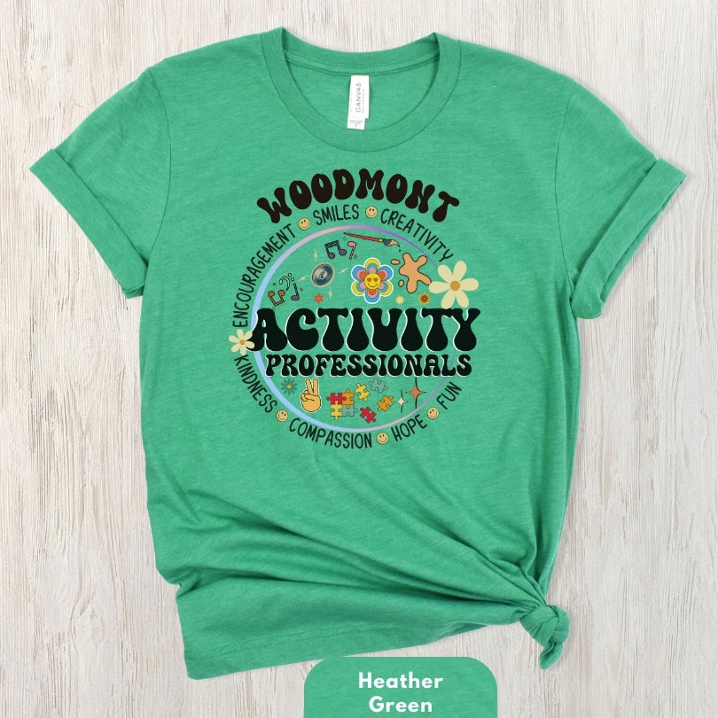 (Company Name e.g. Woodmont) Activity Professionals Retro Shirt