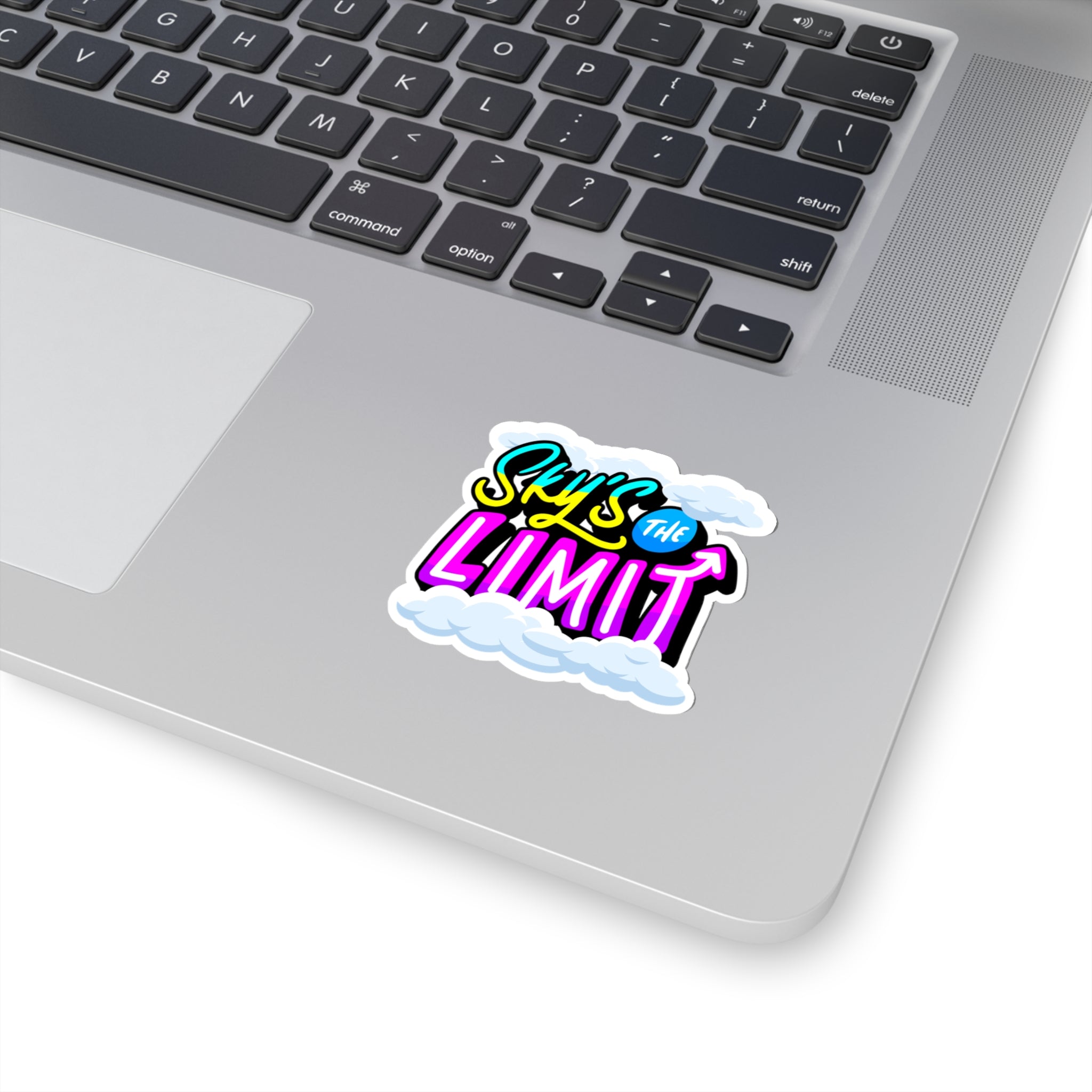 “Sky’s The Limit ” Sticker with Transparent Border