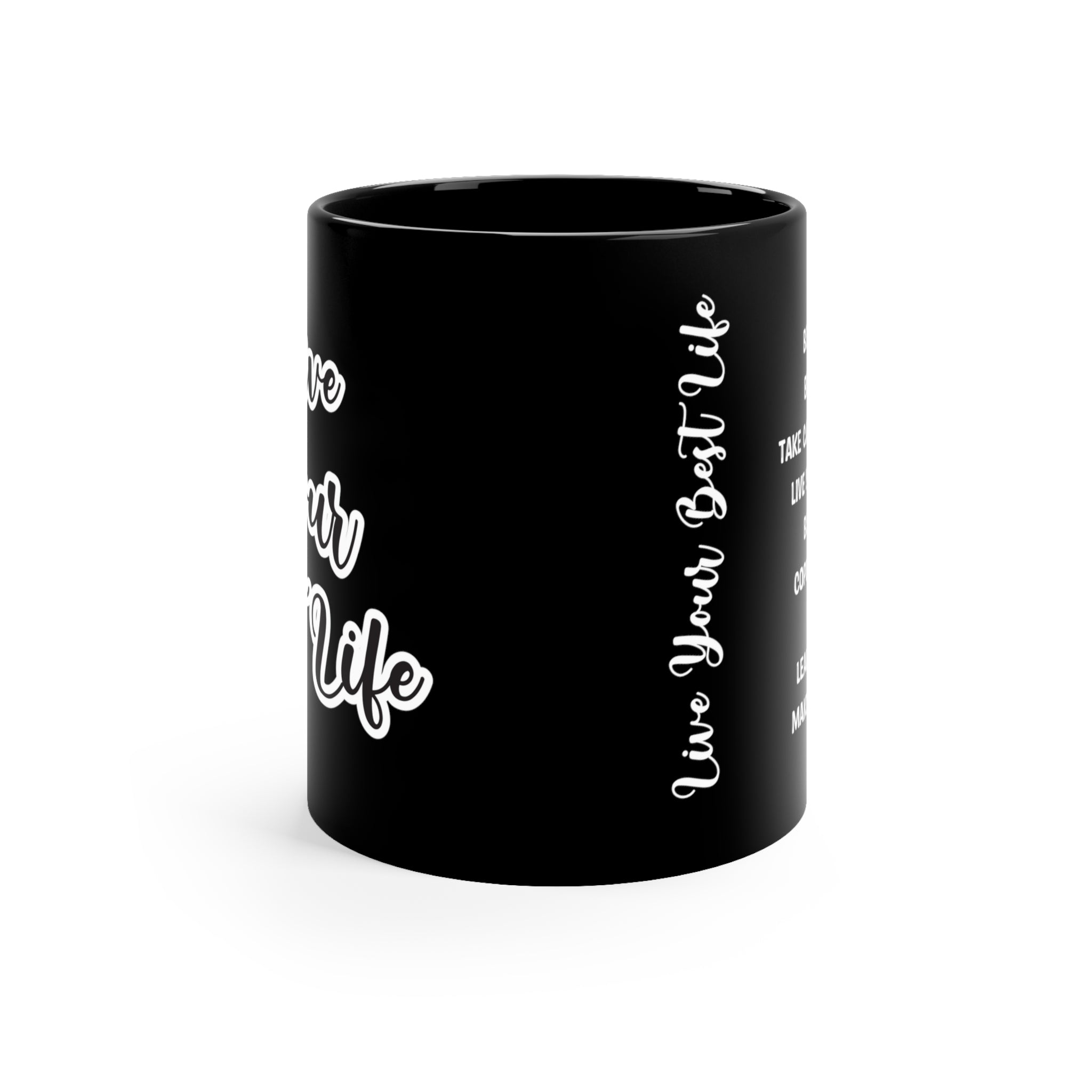 Live Your Best Life 11oz Black Mug