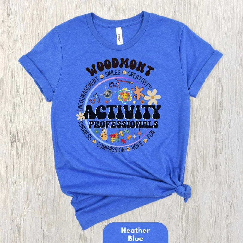 (Company Name e.g. Woodmont) Activity Professionals Retro Shirt