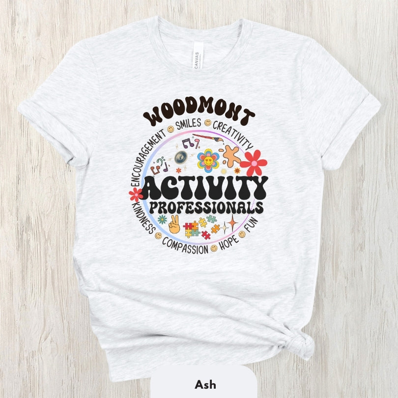 (Company Name e.g. Woodmont) Activity Professionals Retro Shirt