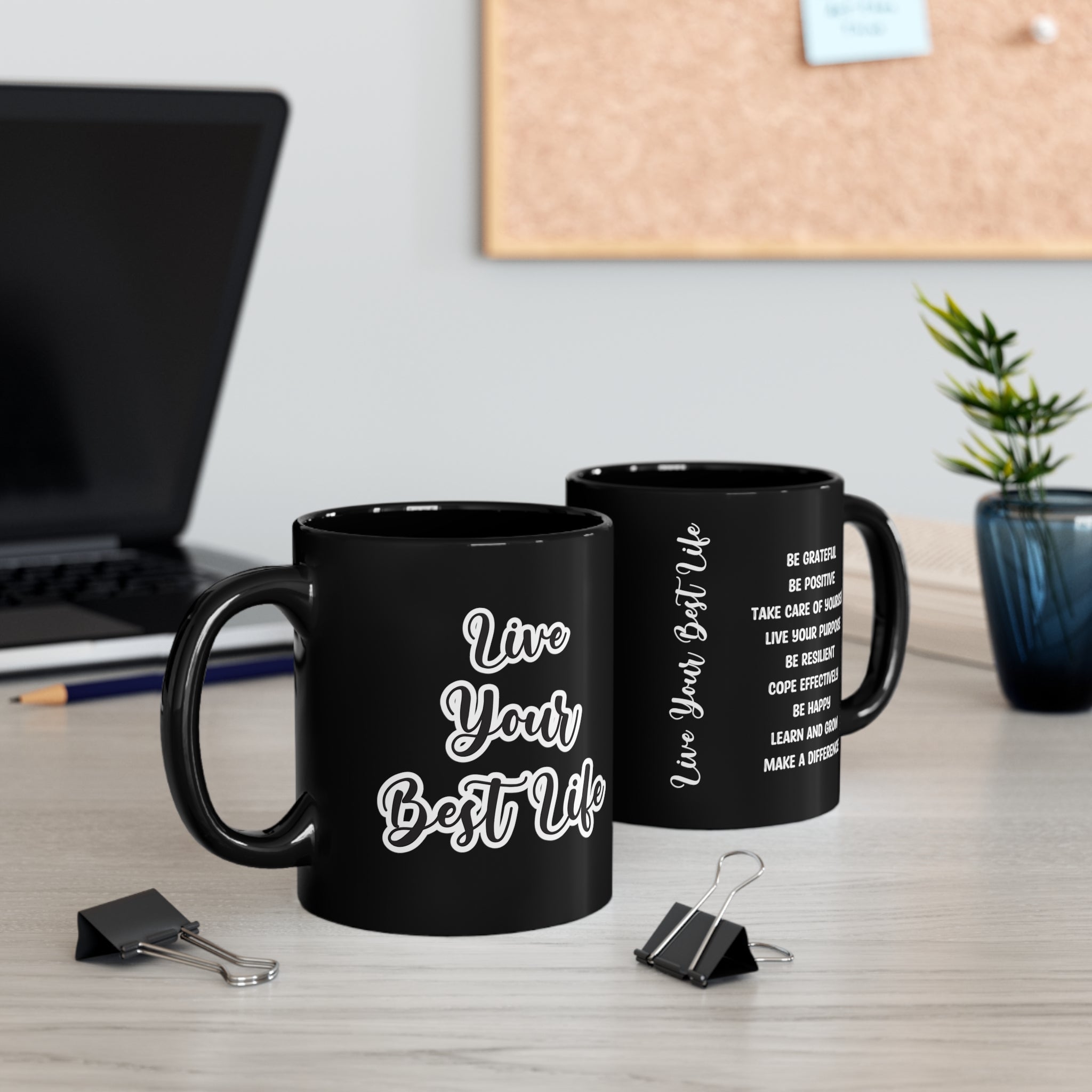 Live Your Best Life 11oz Black Mug