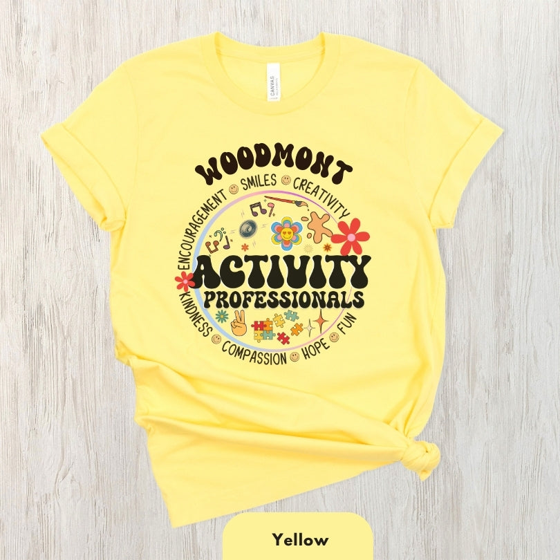 (Company Name e.g. Woodmont) Activity Professionals Retro Shirt