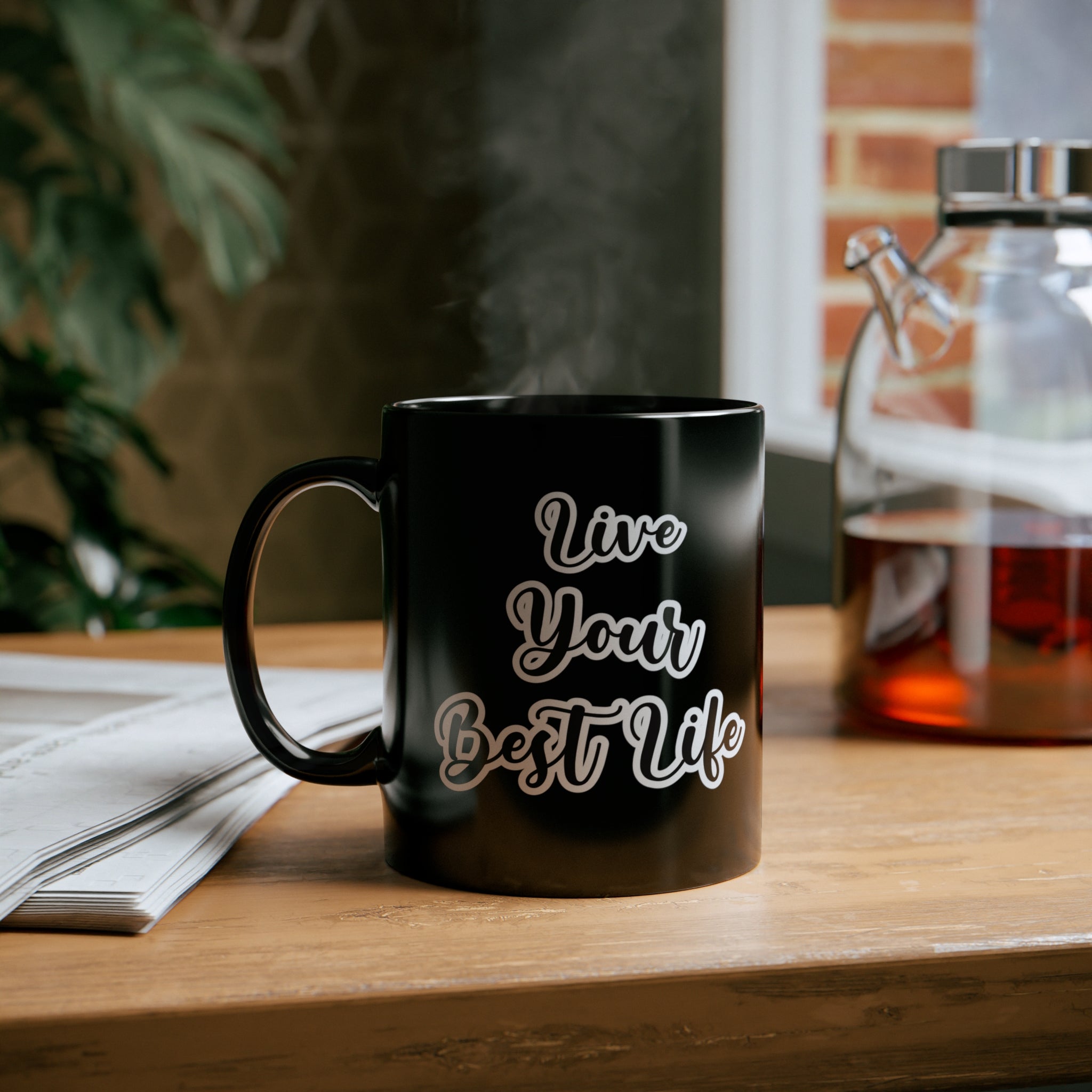 Live Your Best Life 11oz Black Mug