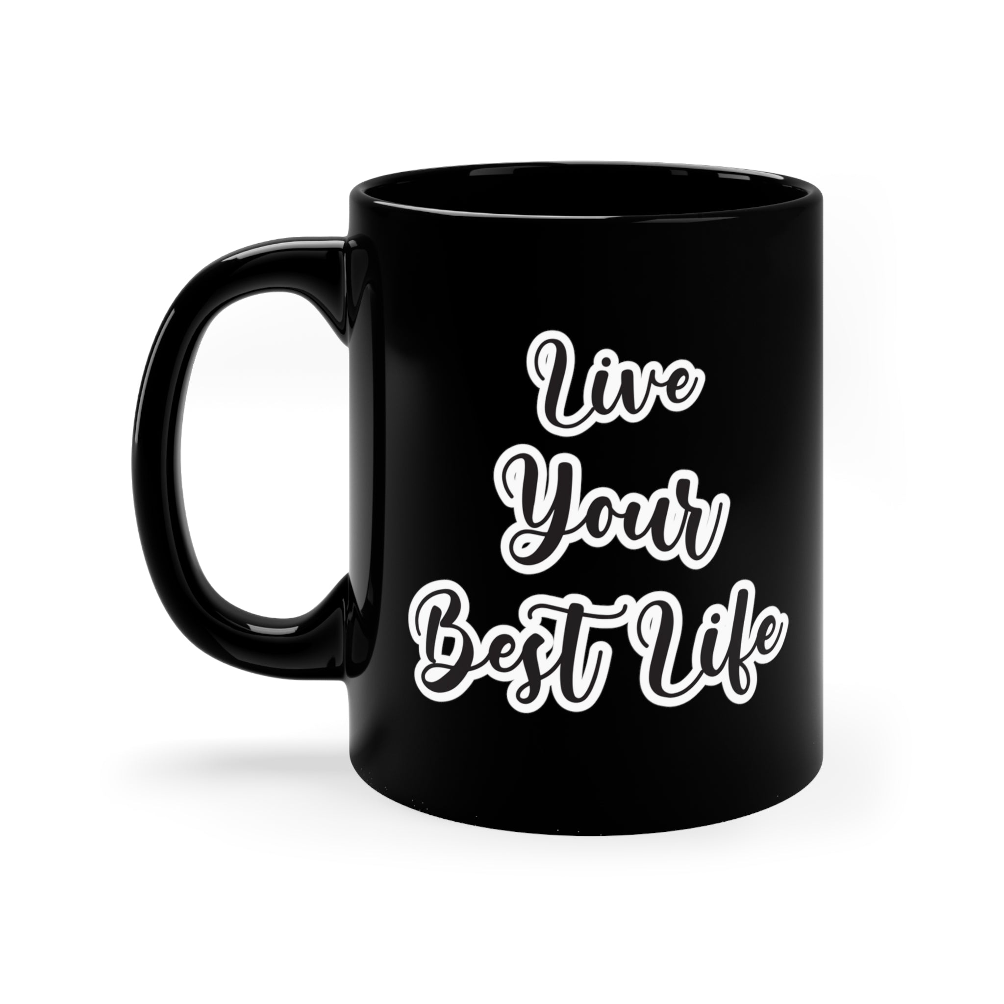 Live Your Best Life 11oz Black Mug