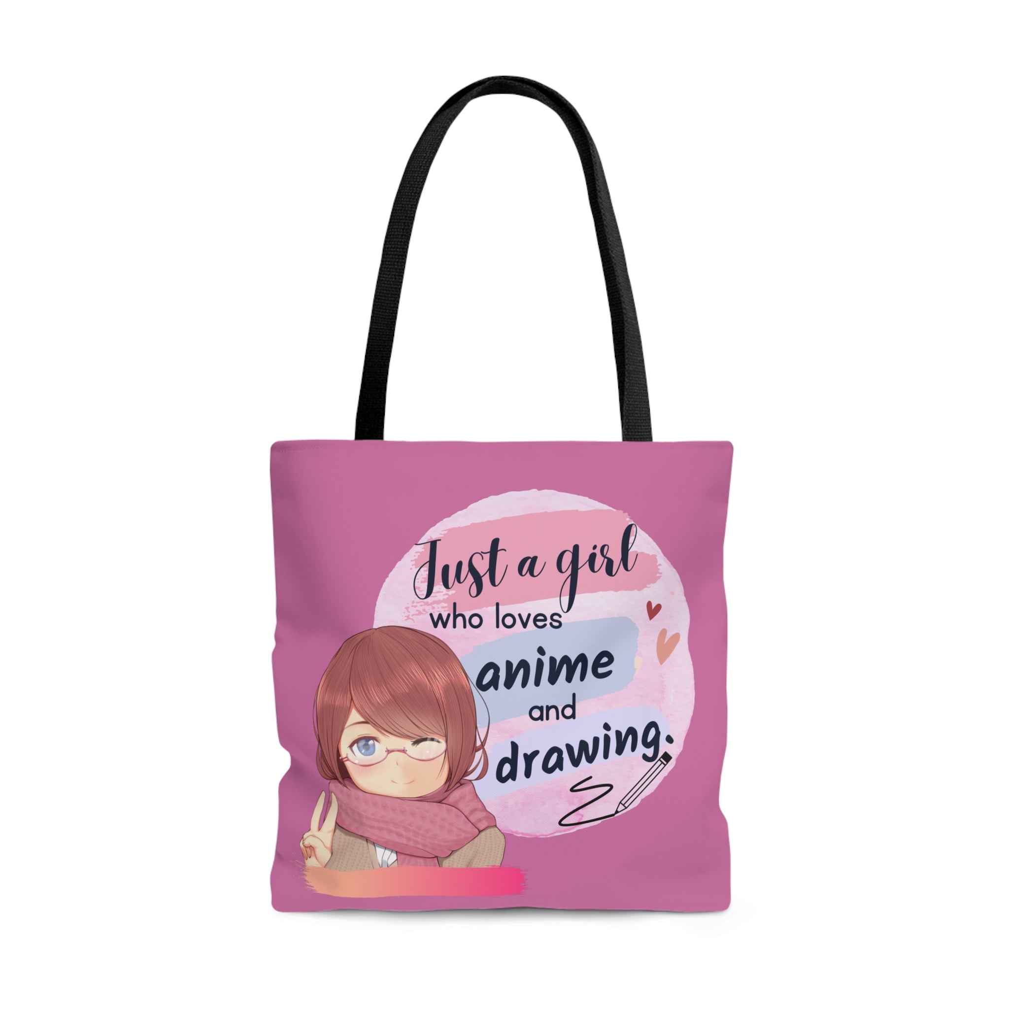 Just a Girl Who Loves Anime and Drawing Tote Bag