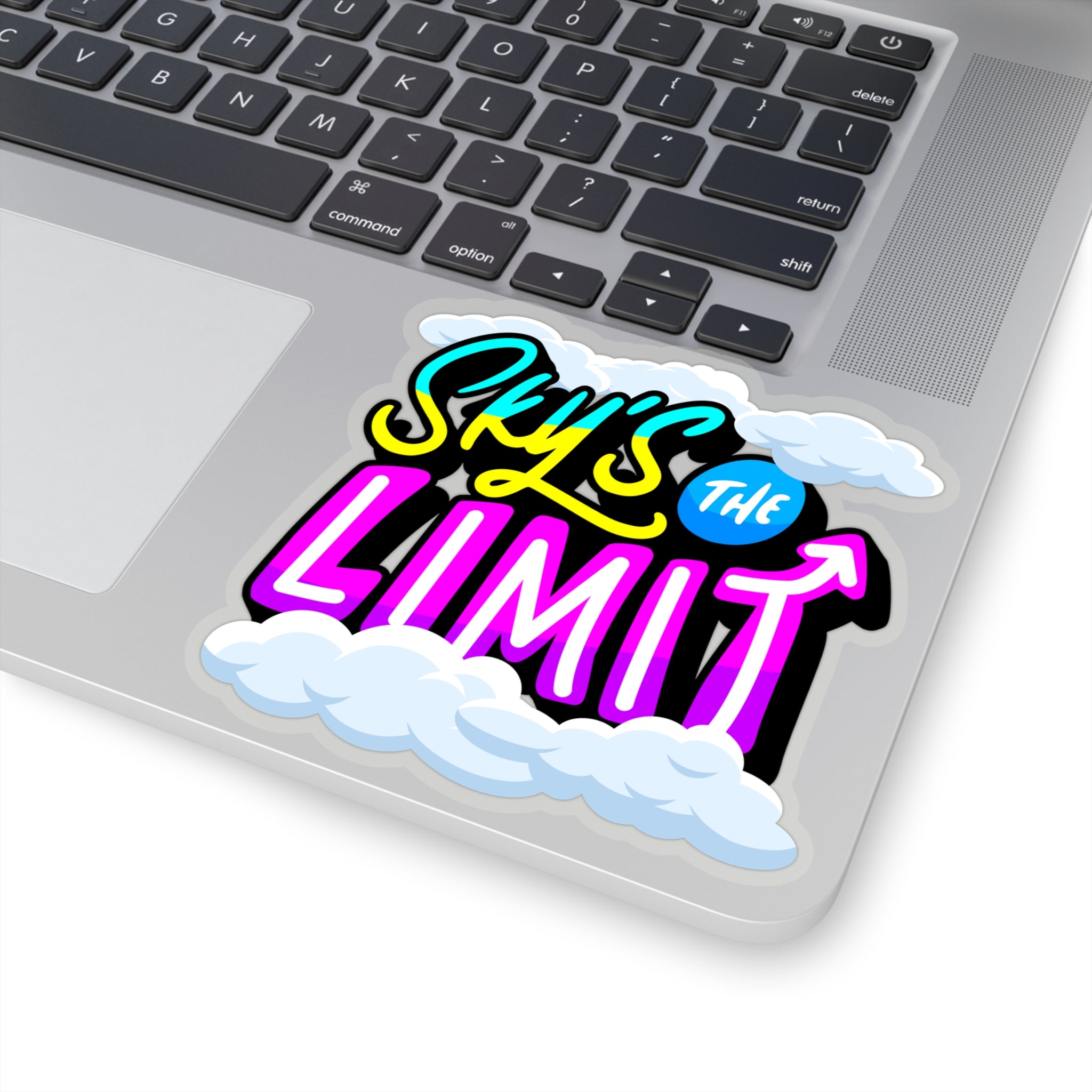 “Sky’s The Limit ” Sticker with Transparent Border