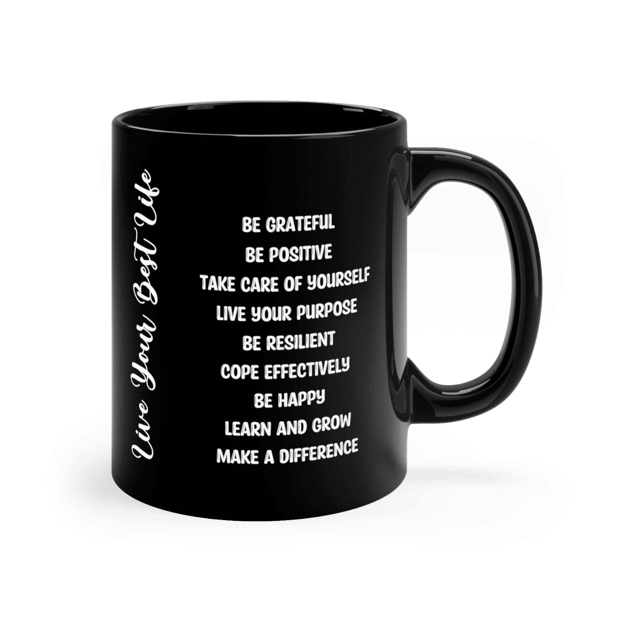 Live Your Best Life 11oz Black Mug