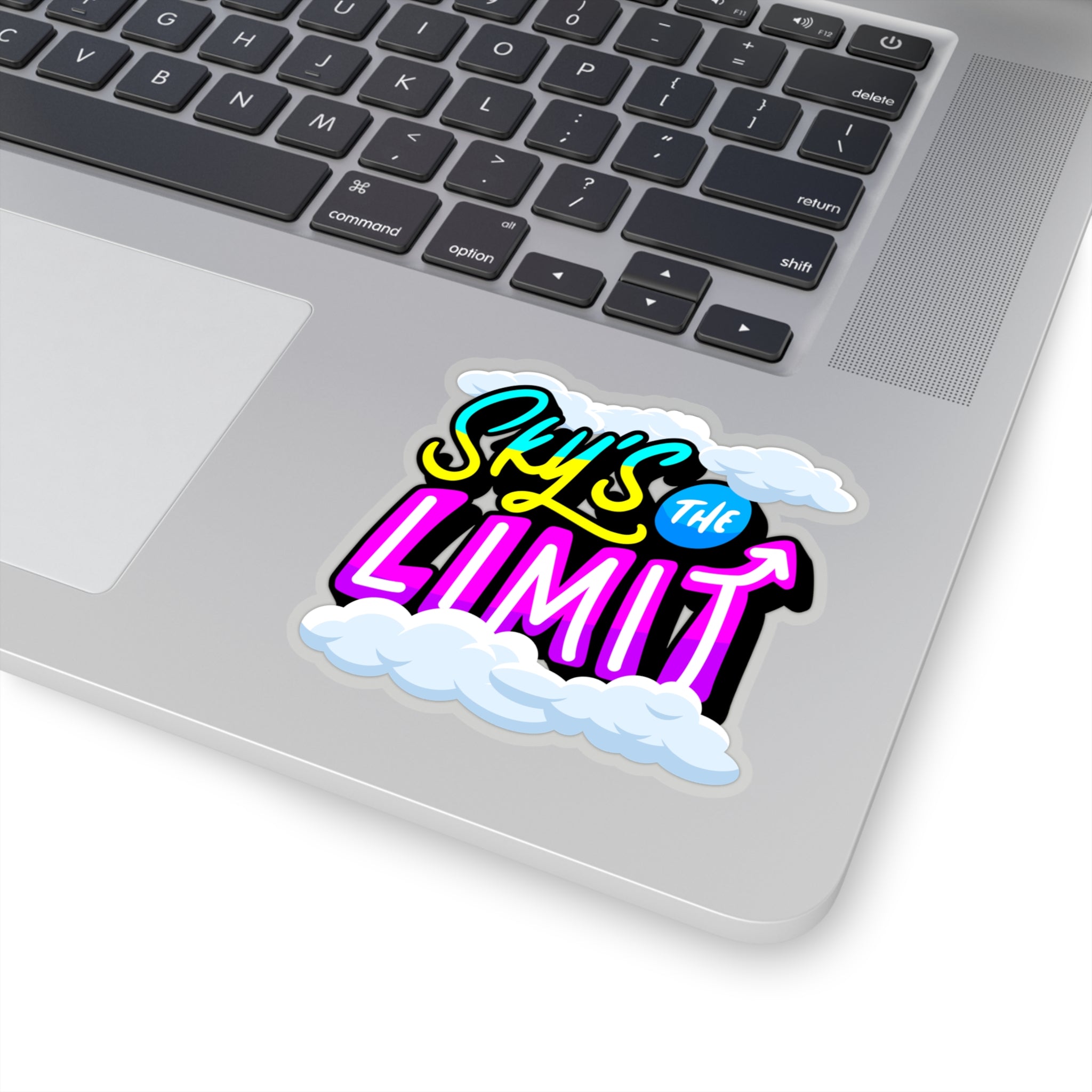 “Sky’s The Limit ” Sticker with Transparent Border