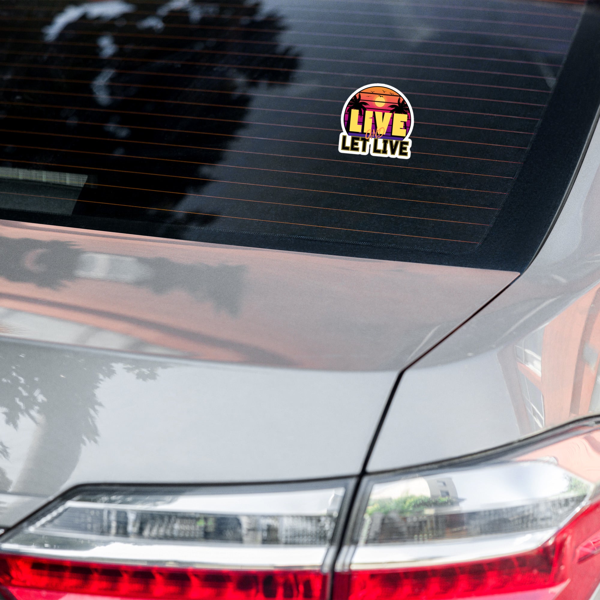 "Live and Let Live" Sticker / Car Decal