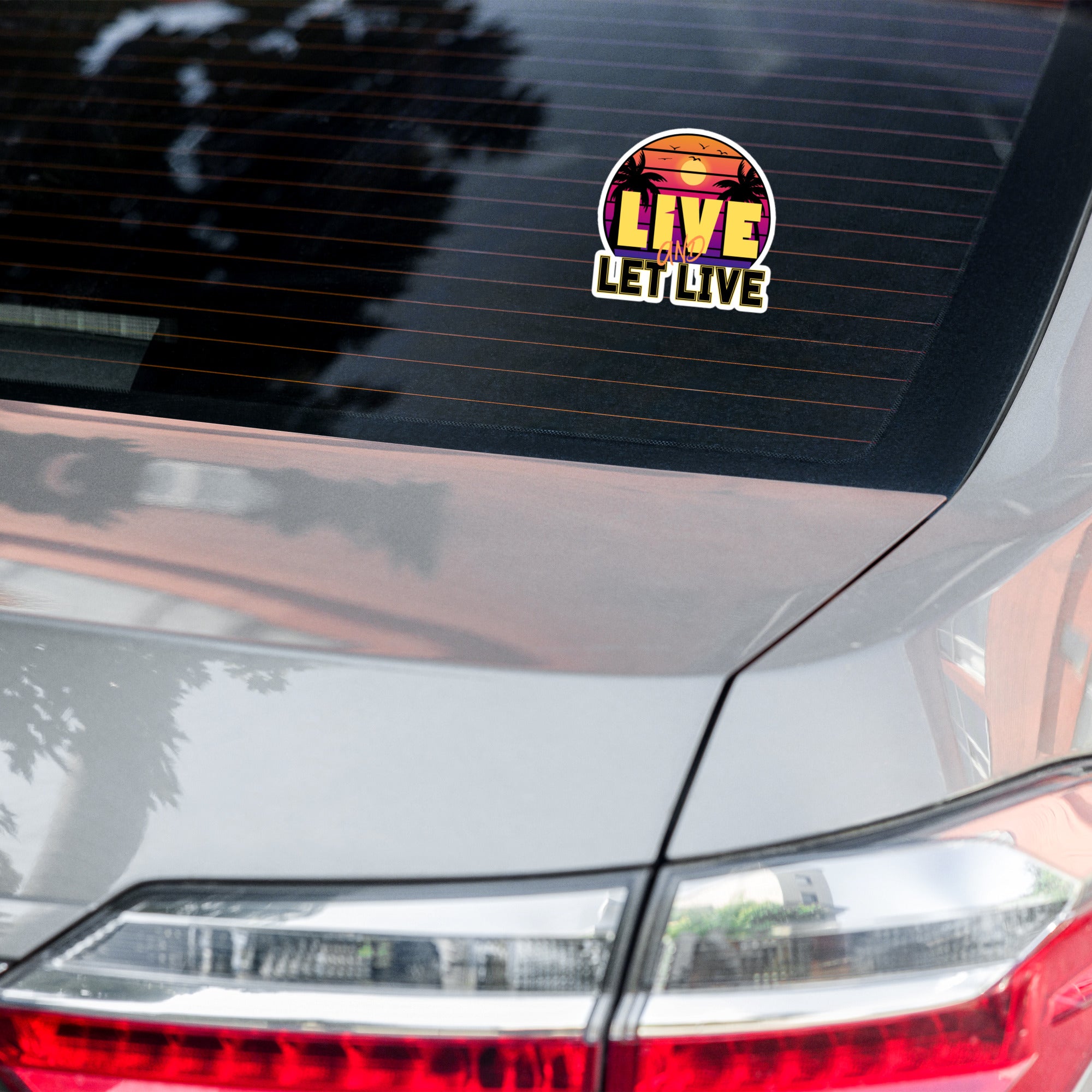 "Live and Let Live" Sticker / Car Decal