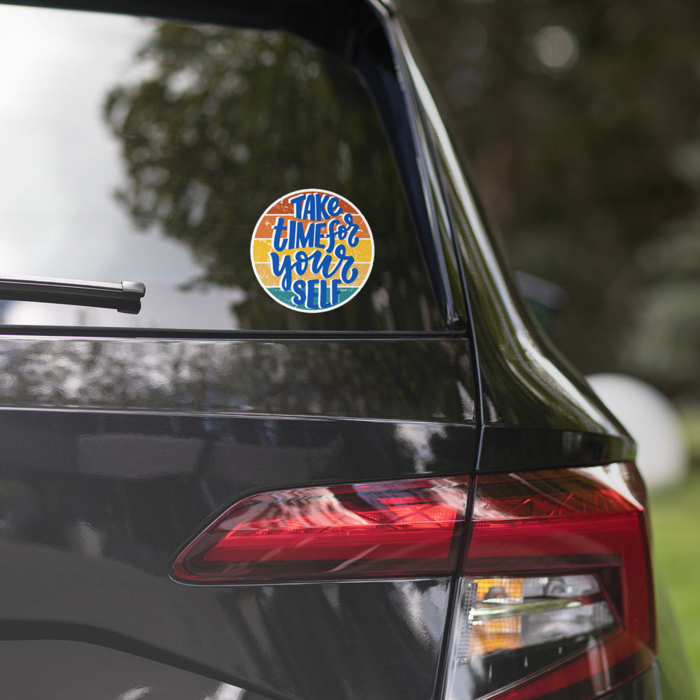 "Take Time for Yourself" Car Decal