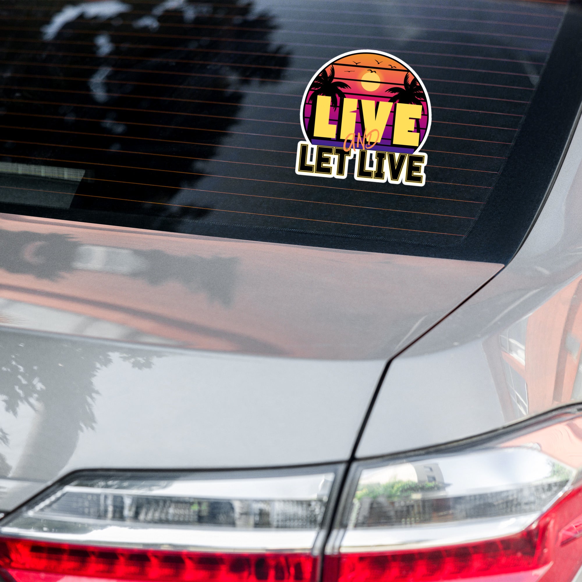 "Live and Let Live" Sticker / Car Decal