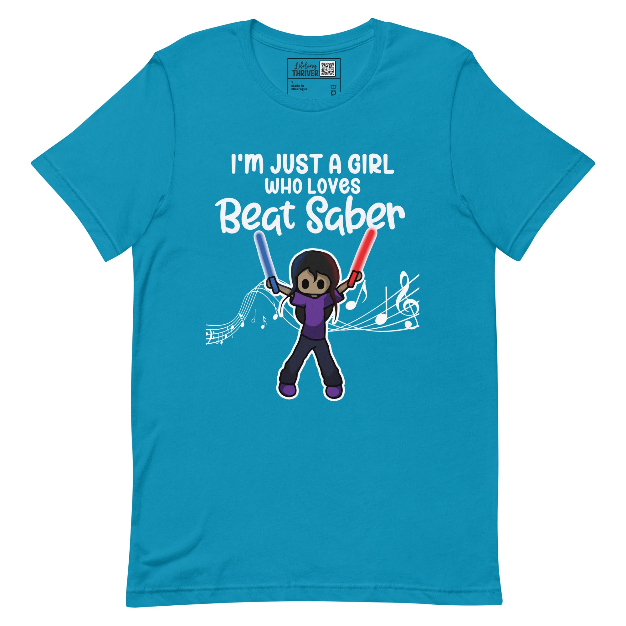 "I'm Just a Girl Who Loves Beat Saber" T-Shirt for Women