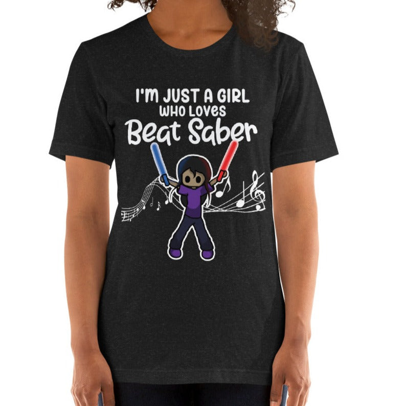 "I'm Just a Girl Who Loves Beat Saber" T-Shirt for Women