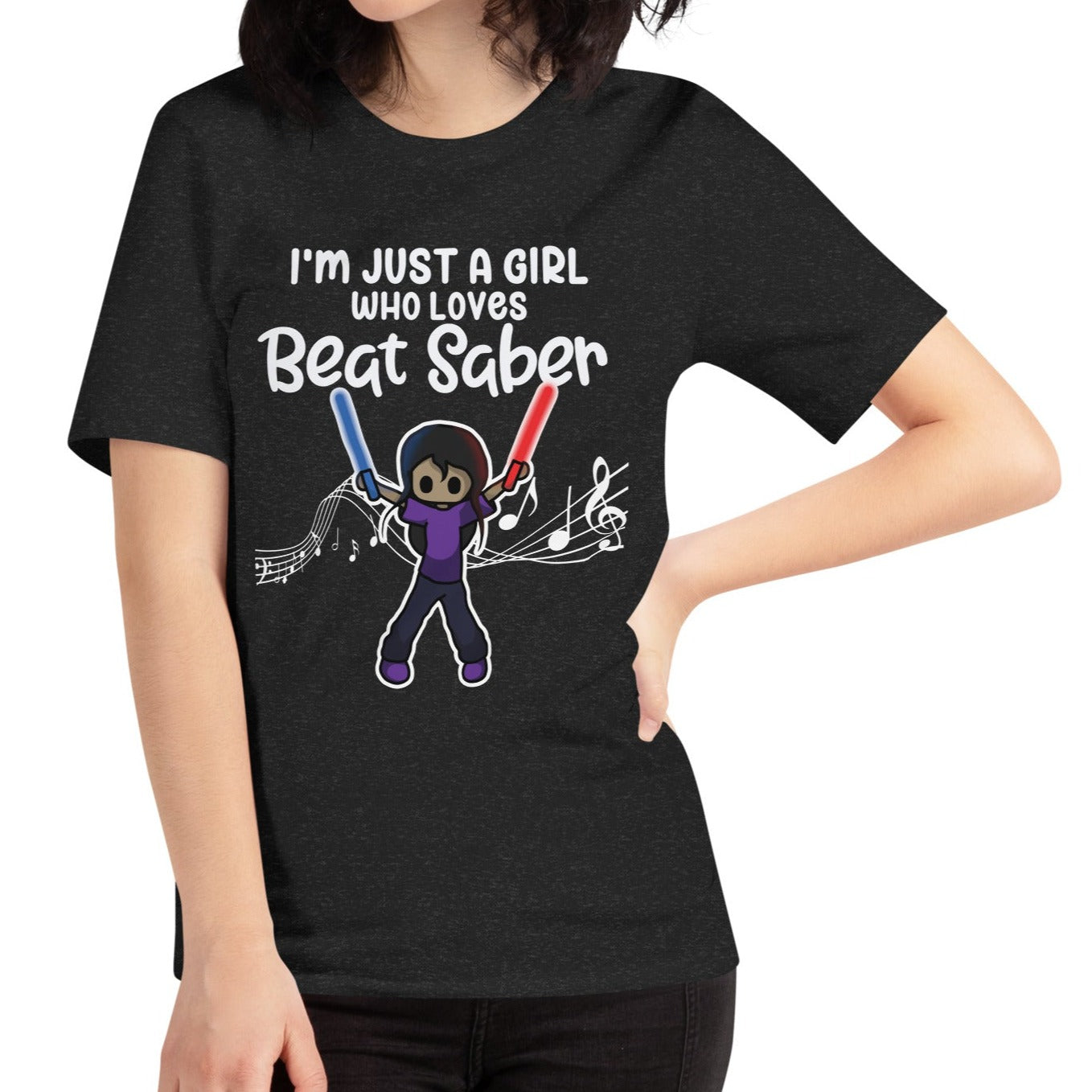 "I'm Just a Girl Who Loves Beat Saber" T-Shirt for Women