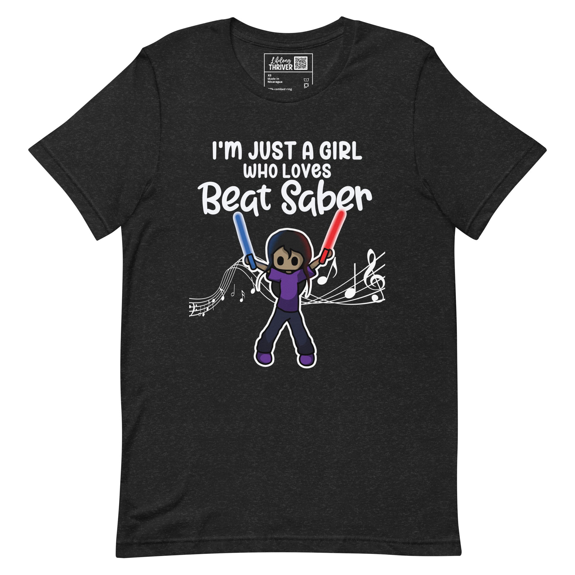 "I'm Just a Girl Who Loves Beat Saber" T-Shirt for Women