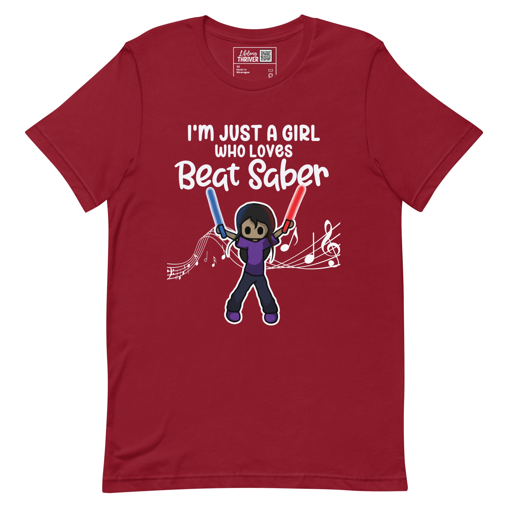 "I'm Just a Girl Who Loves Beat Saber" T-Shirt for Women