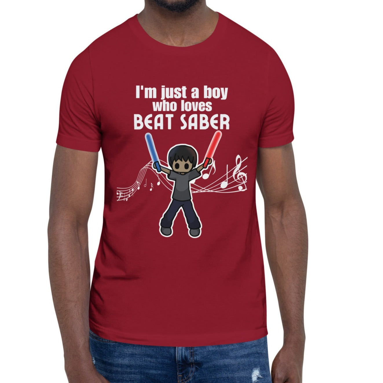 "I'm Just a Boy Who Loves Beat Saber" T-Shirt for Men [Unisex]