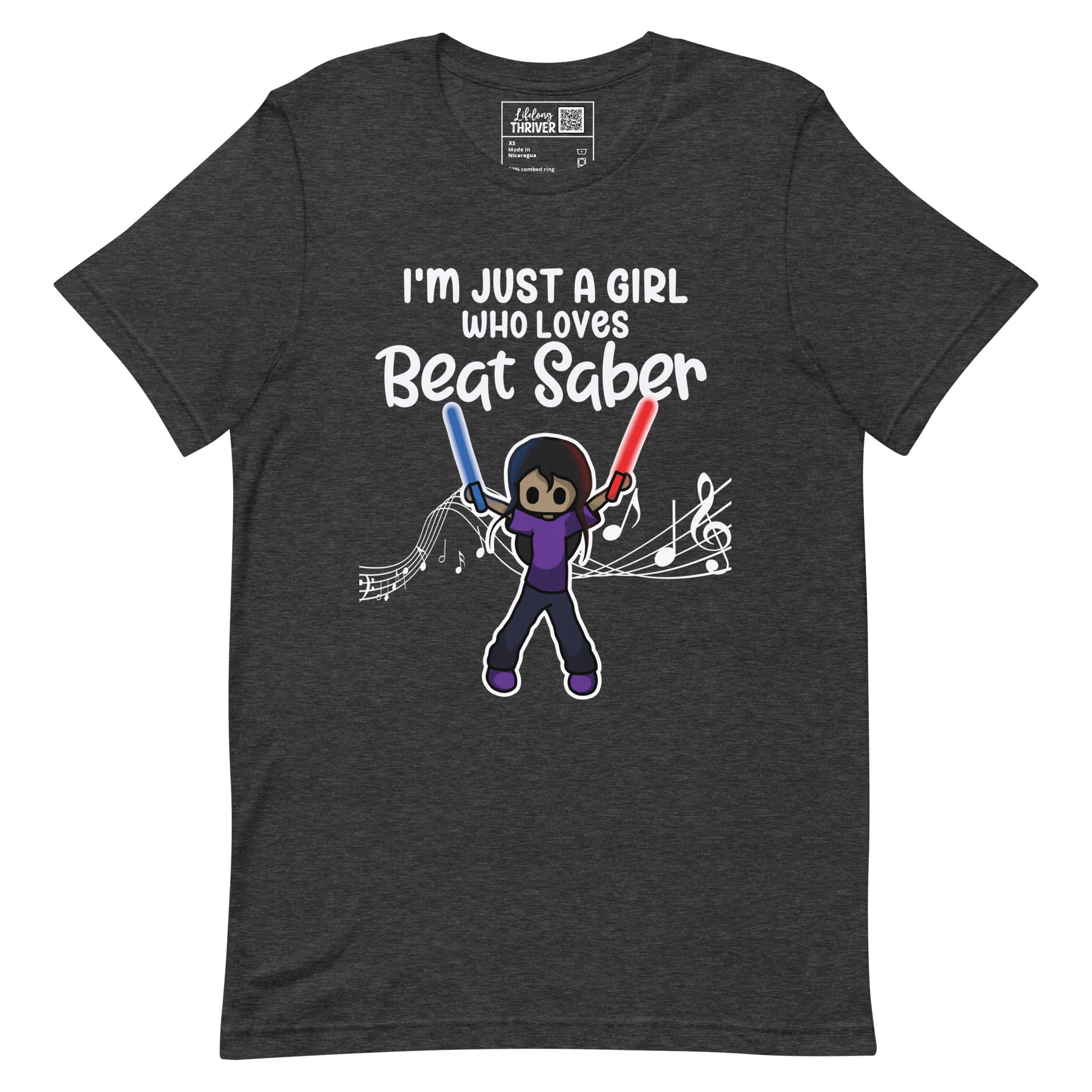 "I'm Just a Girl Who Loves Beat Saber" T-Shirt for Women