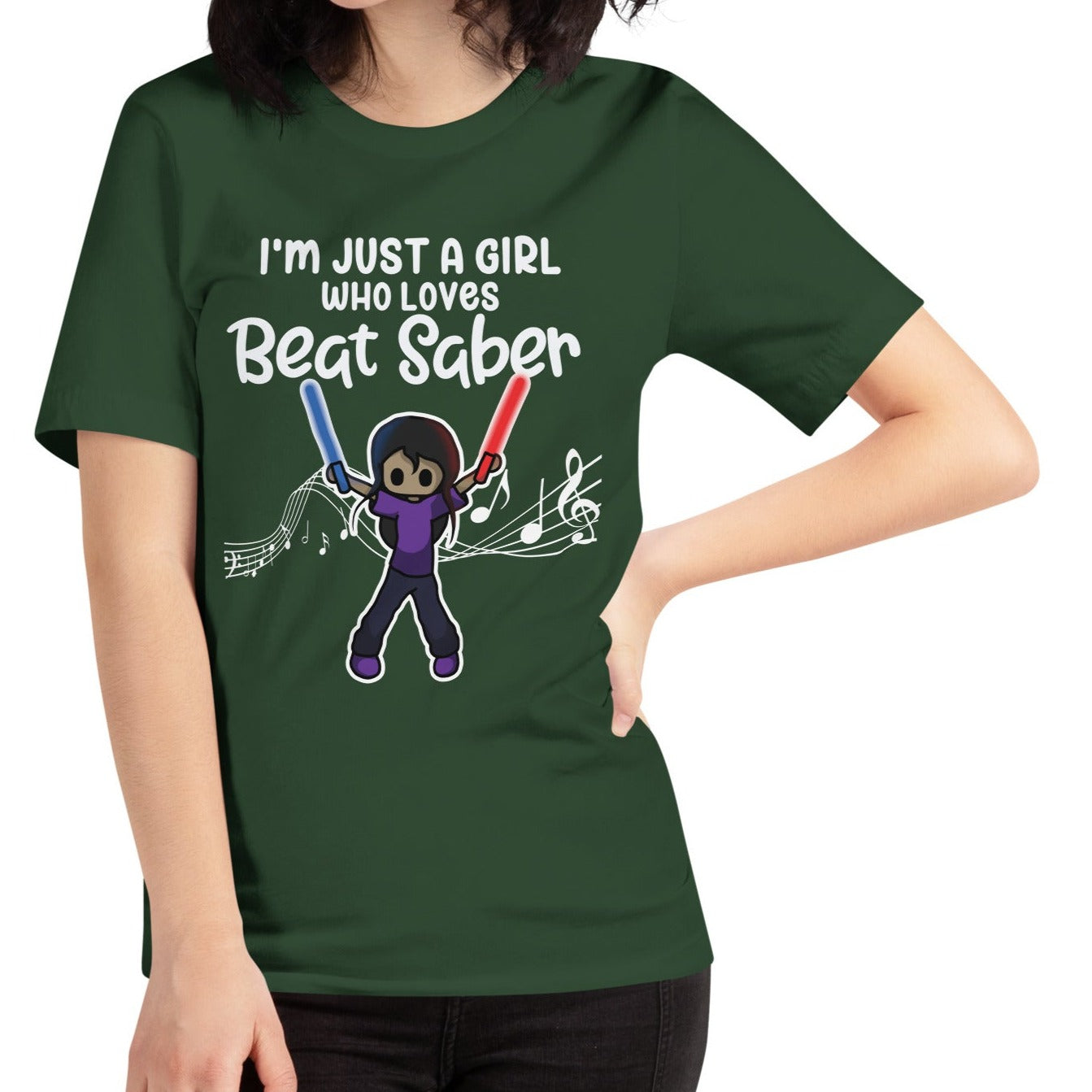 "I'm Just a Girl Who Loves Beat Saber" T-Shirt for Women