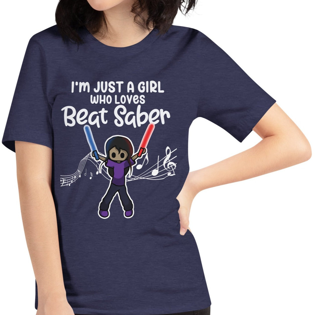 "I'm Just a Girl Who Loves Beat Saber" T-Shirt for Women