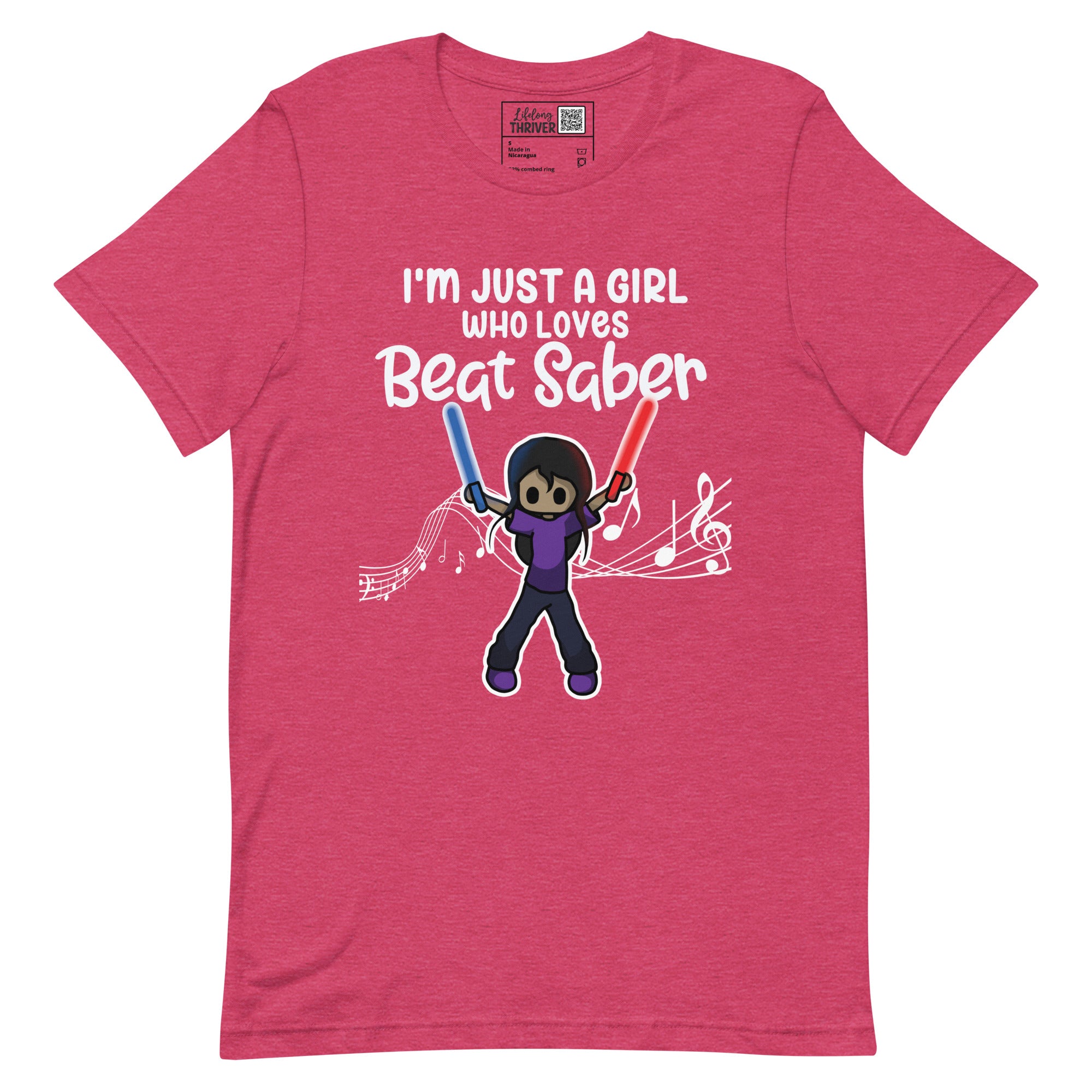 "I'm Just a Girl Who Loves Beat Saber" T-Shirt for Women