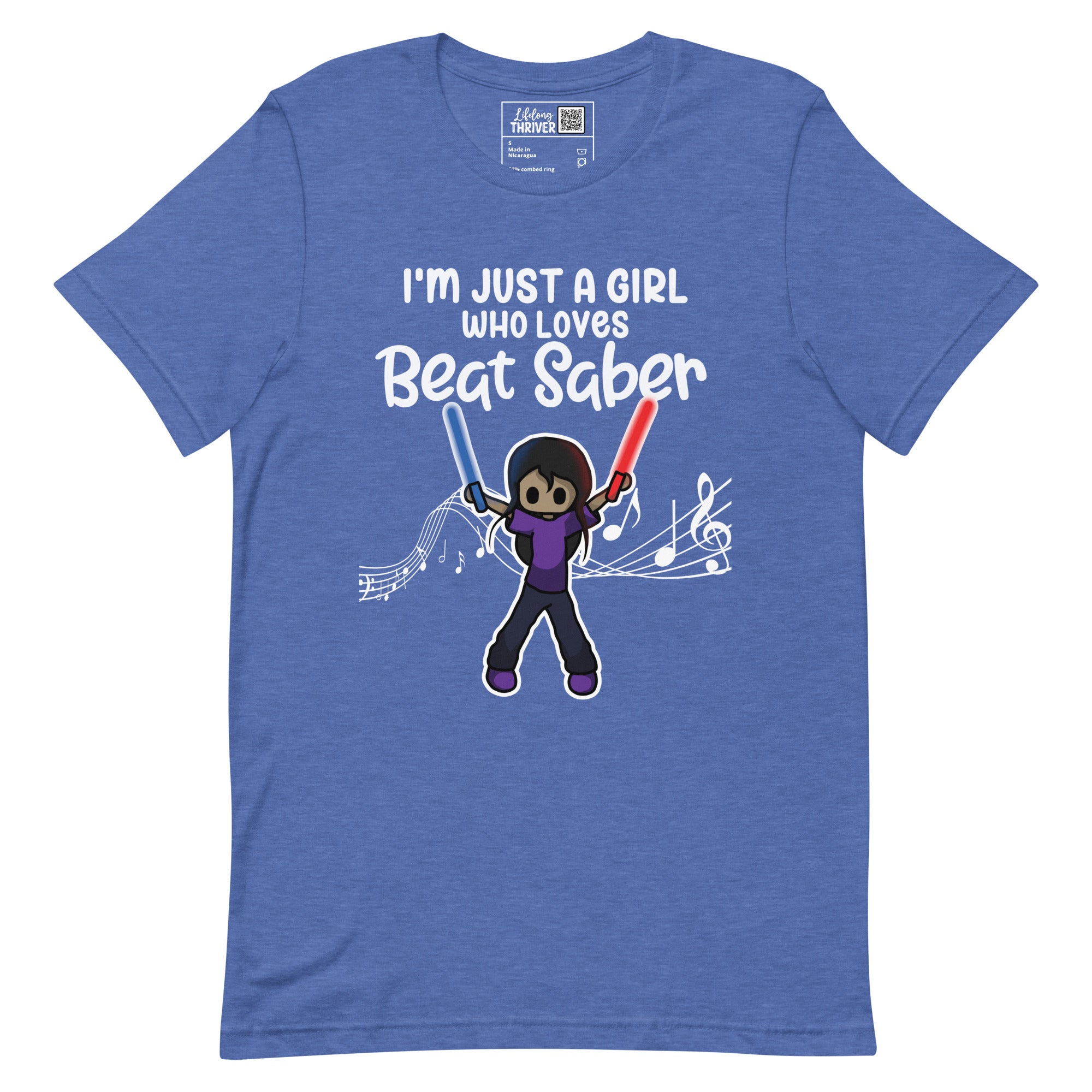 "I'm Just a Girl Who Loves Beat Saber" T-Shirt for Women