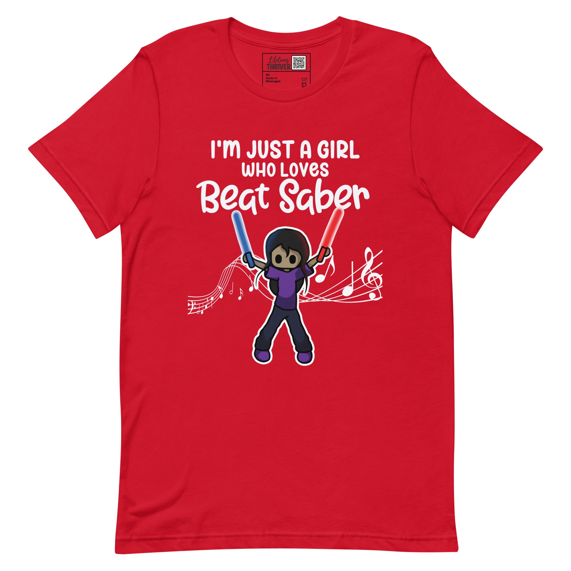 "I'm Just a Girl Who Loves Beat Saber" T-Shirt for Women