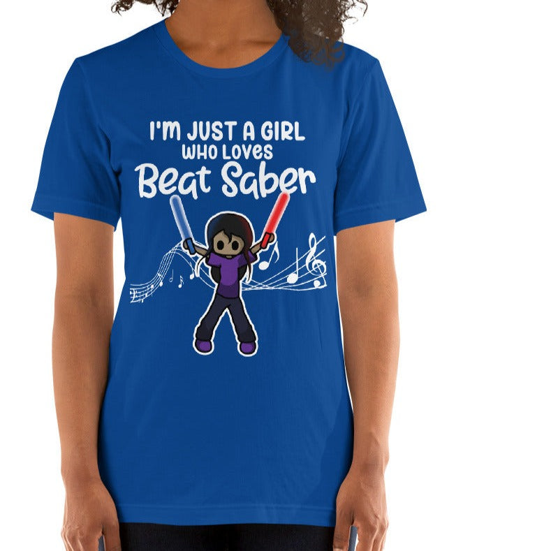 "I'm Just a Girl Who Loves Beat Saber" T-Shirt for Women