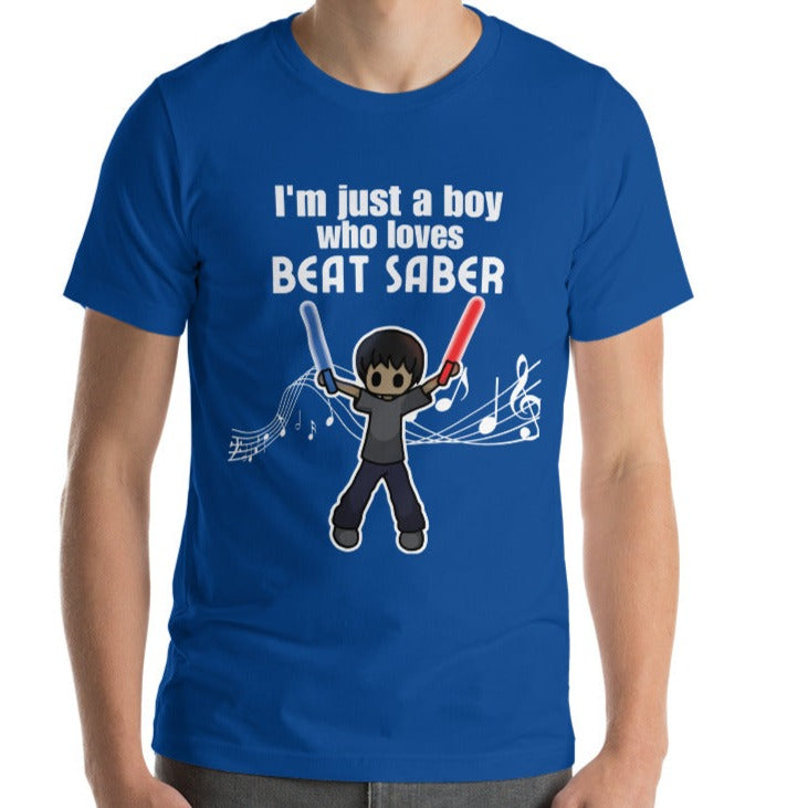 "I'm Just a Boy Who Loves Beat Saber" T-Shirt for Men [Unisex]