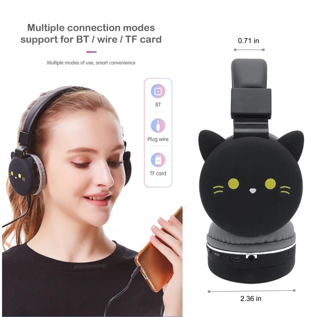 3D Heavy Duty Bluetooth Wireless or Wired Headset For Kids