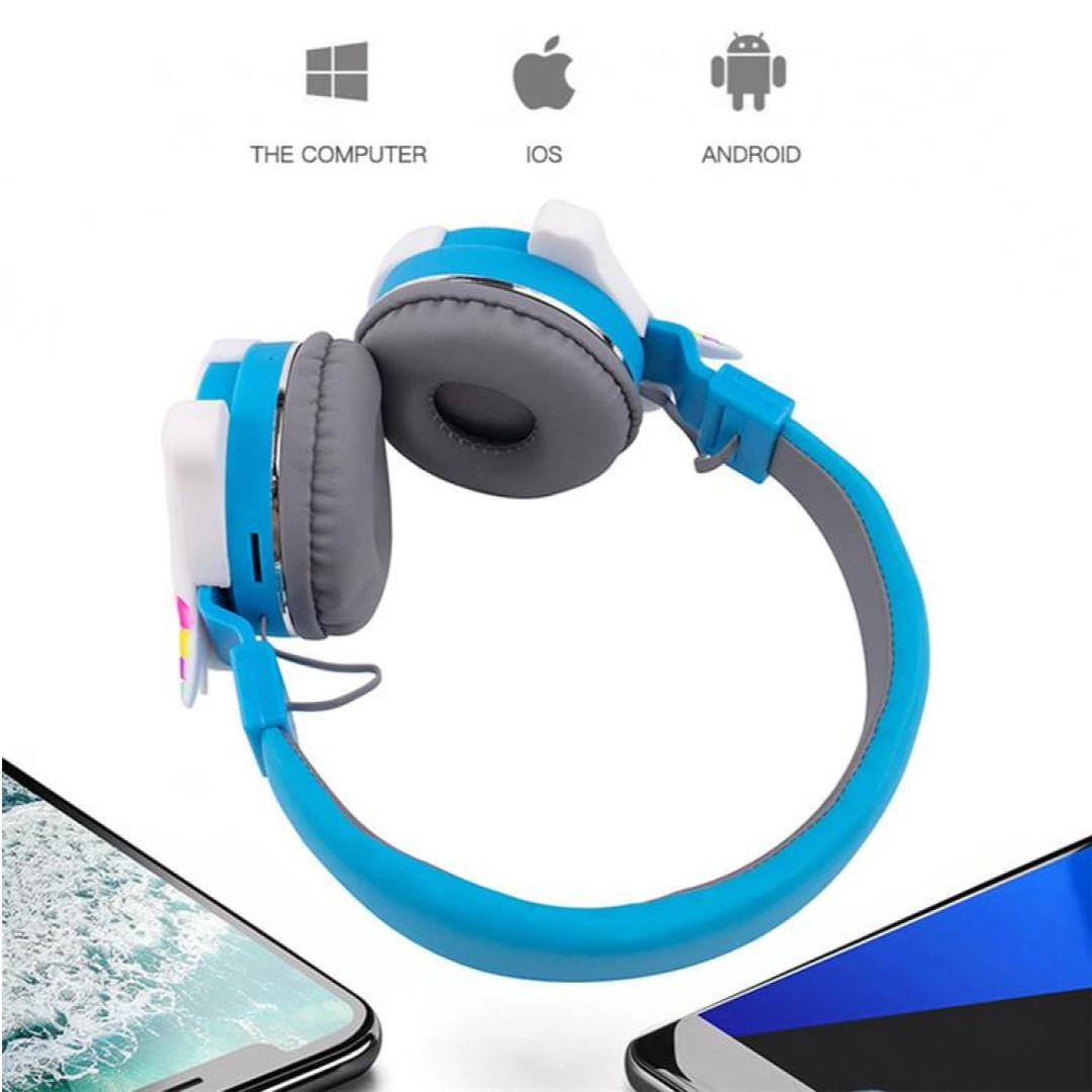 3D Heavy Duty Bluetooth Wireless or Wired Headset For Kids